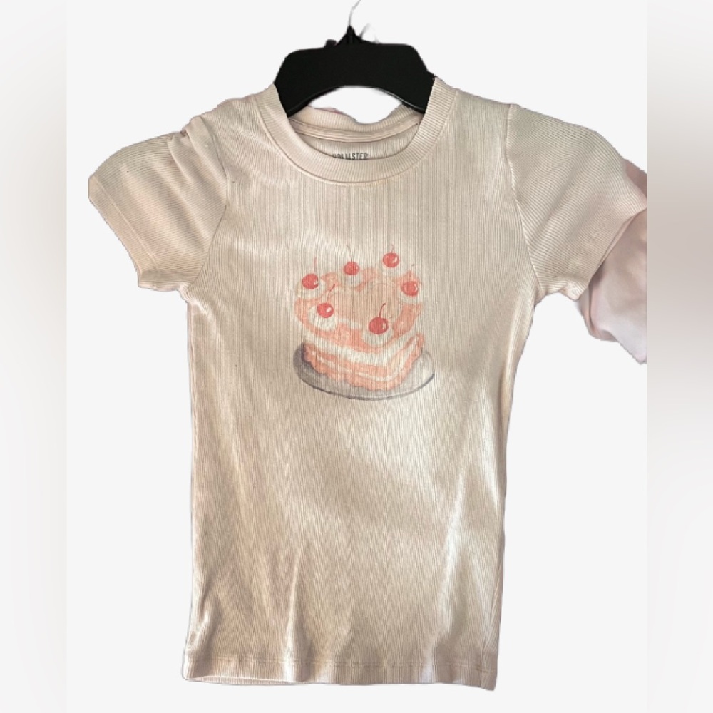 Pink Hollister Women's crop top